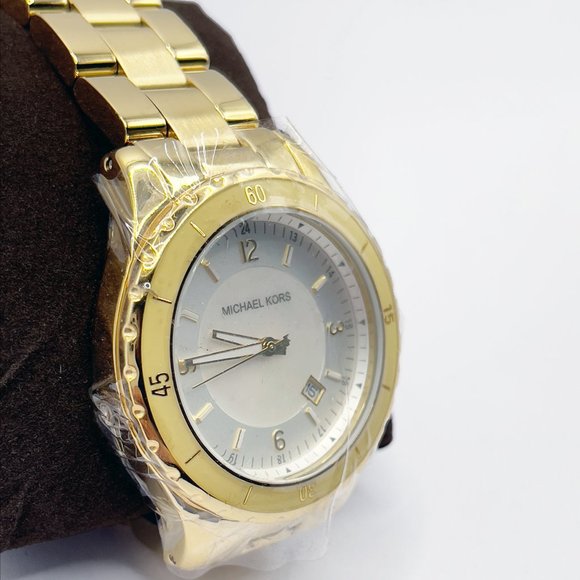 Michael Kors - Mother of Pearl Gold Tone Watch - Picture 5 of 12